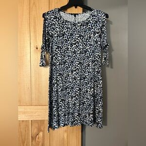 Signature Studio Leopard Print Swing Dress Size Small
